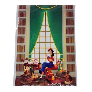 Disney WonderGround Gallery Belle In The Library Postcard By Eunjung June Kim